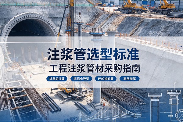 湾沚注浆管选型标准