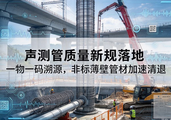 湾沚声测管质量新规落地，一物一码溯源，非标薄壁管材加速清退